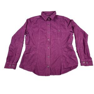 Woolrich Women’s Long Sleeve Snap Button Down Flannel 2130 Mulberry Heather M